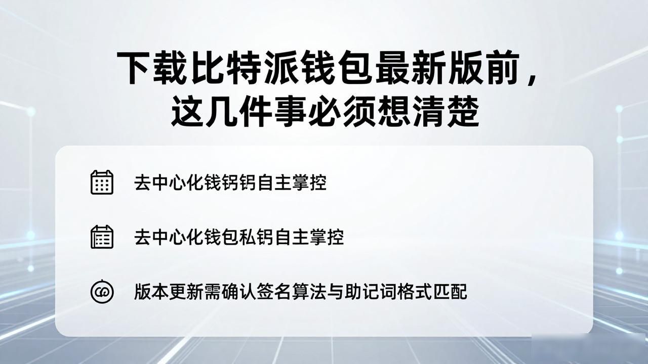 比特派钱包版本选择_最新版本适配问题_下载比特派钱包APP最新版本的影响因素