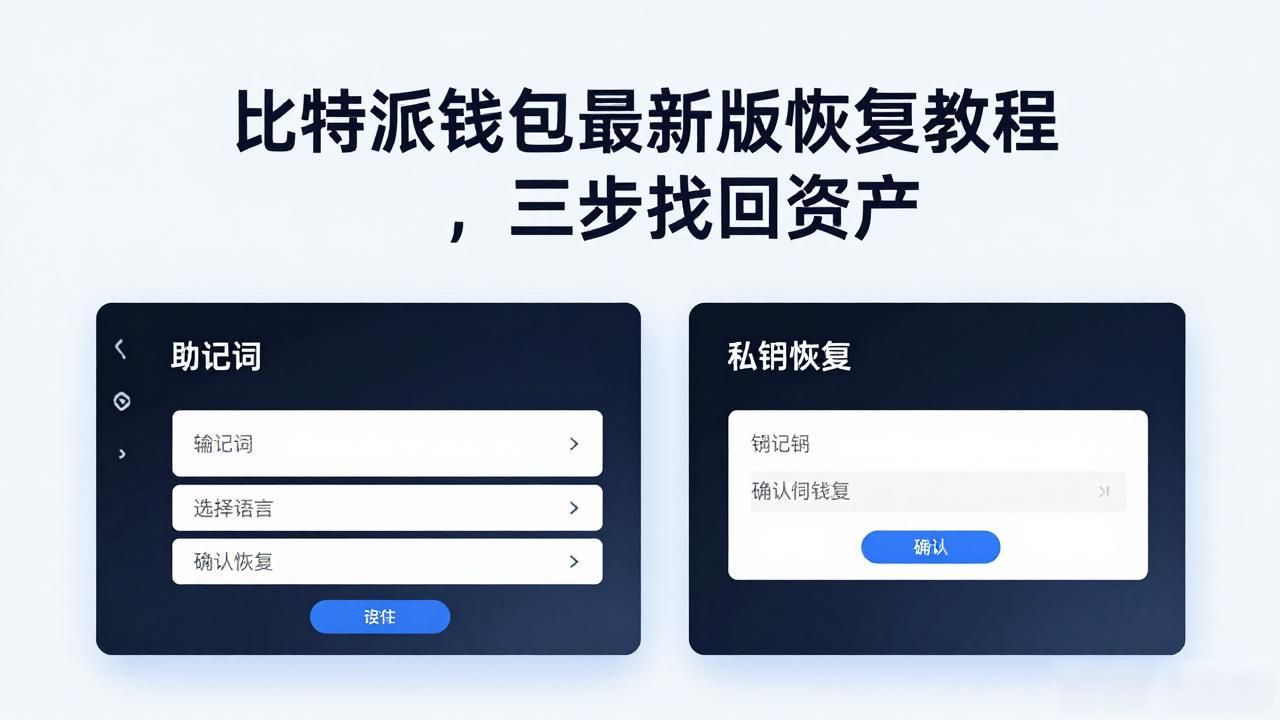 比特派钱包恢复私钥_比特派钱包恢复助记词_如何在比特派钱包官网最新版上快速恢复钱包？