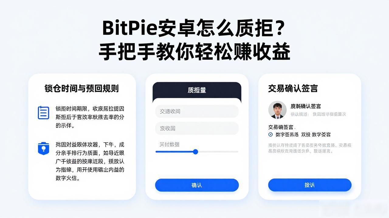 BitPie安卓版质押操作流程_加密货币质押收益及风险_如何通过 BitPie 安卓版参与资产质押