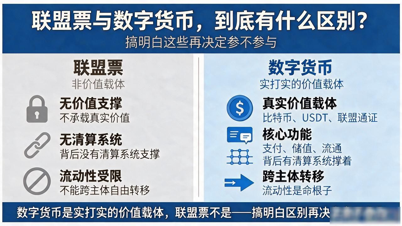 联盟票与数字货币_联盟票和数字货币的区别_联盟票是否属于数字货币