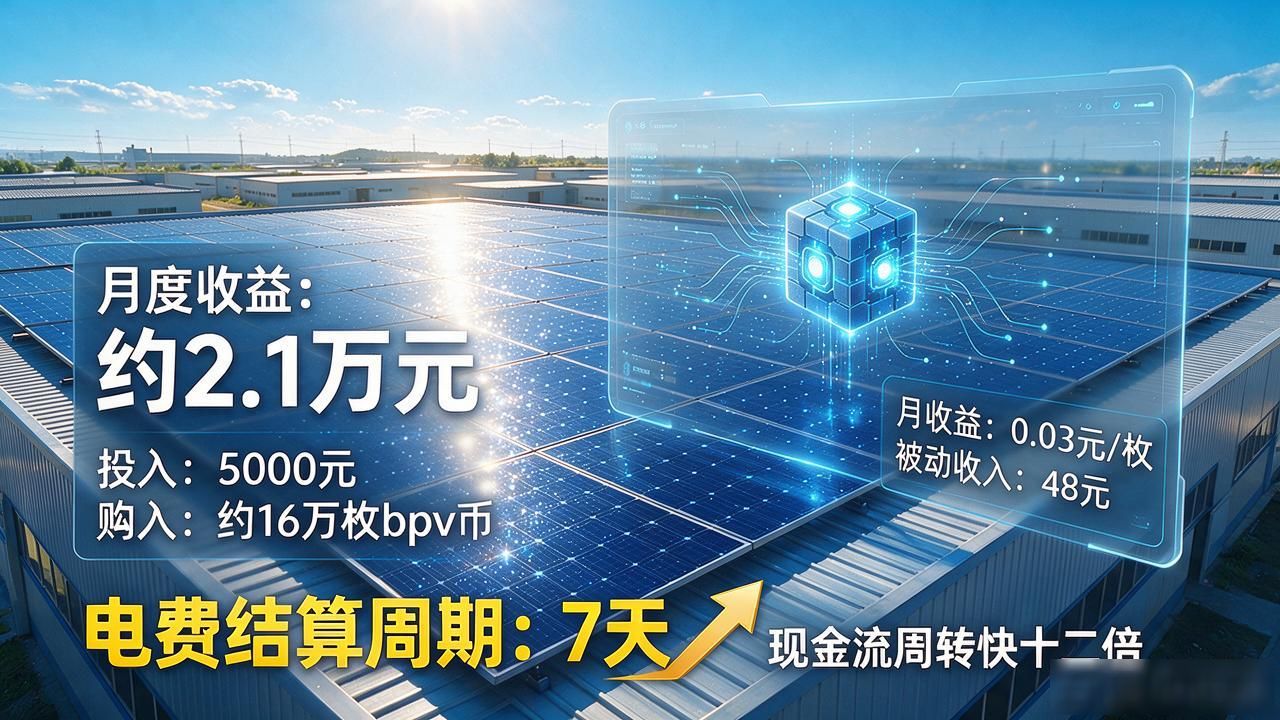 光伏电站区块链收益结算_bpv代币收益分配_光伏数字货币bpv