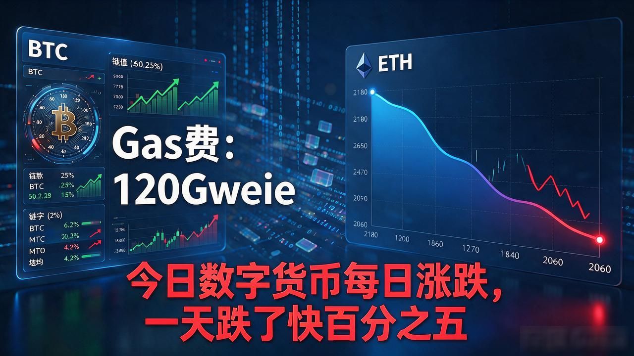 今日数字货币每日涨跌_比特币六万四千阻力位分析_以太坊Gas费与场内筹码踩踏