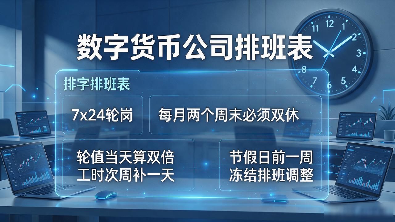 交易所7x24小时风控人员调度_数字货币公司排班方案_数字货币交易客服排班管理