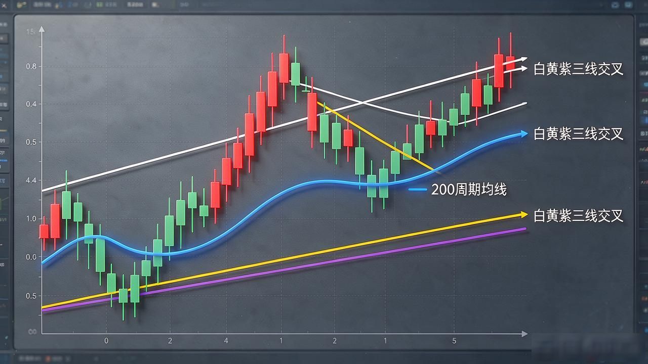 均线系统_数字货币白黄紫蓝线_金叉死叉实战用法