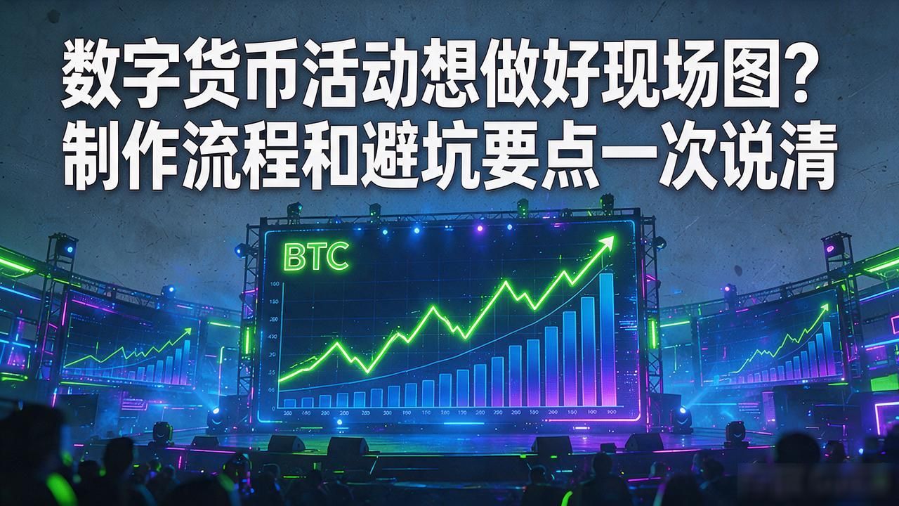 数字货币现场图制作_峰会主视觉制作流程_数字货币论坛现场图设计