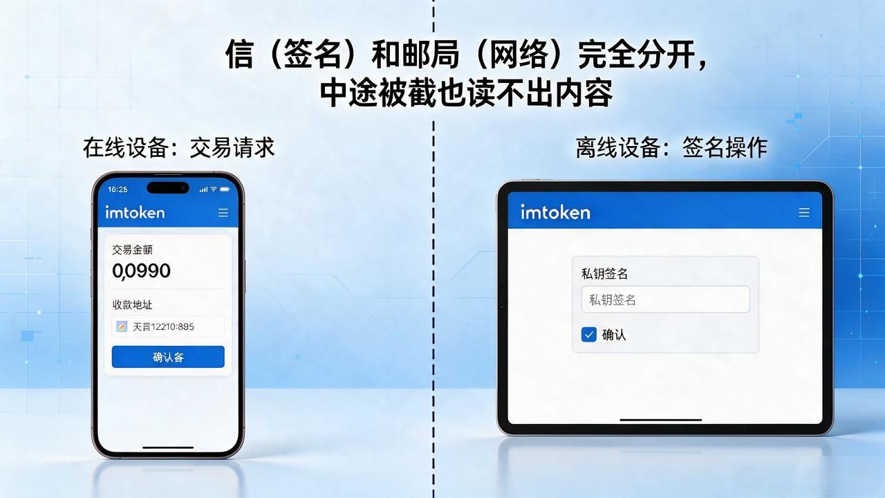 imtoken离线钱包私钥自托管安全方案_imtoken冷存储交易签名操作流程_imtoken数字货币离线钱包
