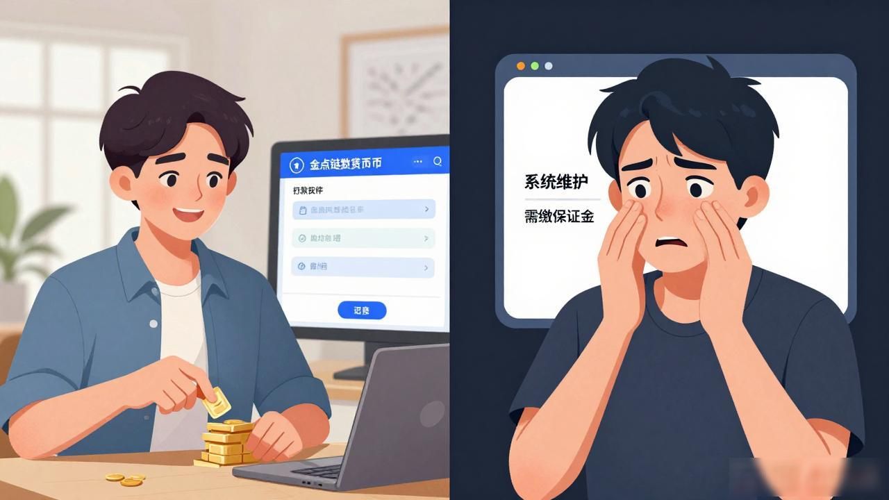 区块链高收益陷阱_金点链投资骗局_金点链数字货币骗局